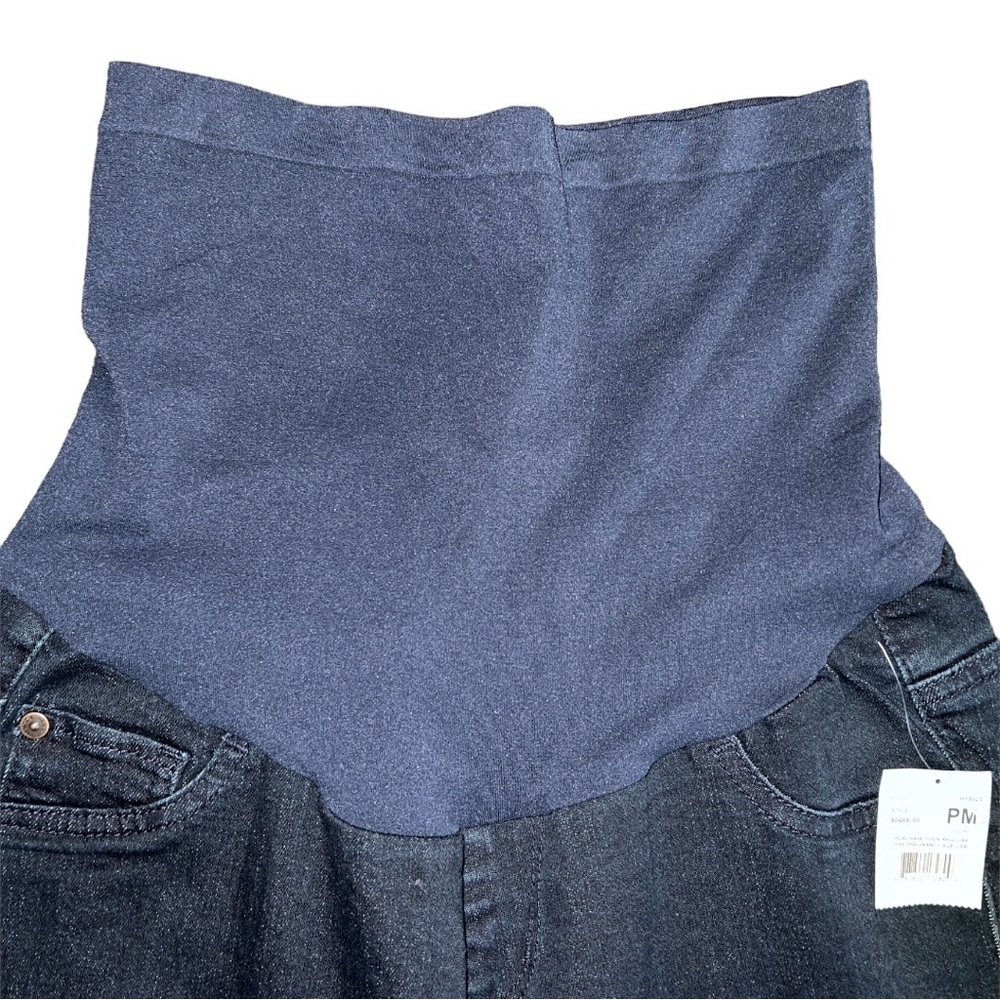 NWT Motherhood Maternity Indigo Blue Skinny Moulant Jeans - Size Petite Med 8/10 - Picture 8 of 12